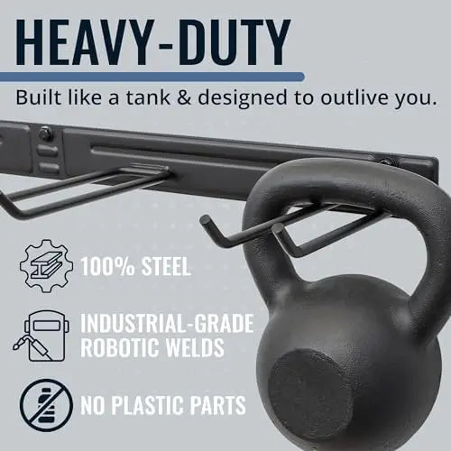 StoreYourBoard BLAT Wall Mount Tool Organizer | Industrial Steel | 250 lb Capacity | Garage & Garden Storage