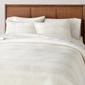 3PC King Heather Stripe Comforter Bedding Set Twilight Taupe - Hearth & Hand with Magnolia
