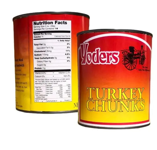 Yoder's Premium Canned Meat Variety Pack: Beef, Chicken, Hamburger, Turkey, Pork, Sausage â€?12 Cans/Full Case
