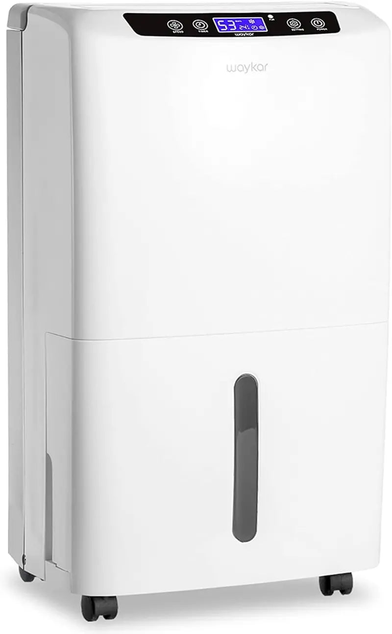 Waykar 2,000 Sq. Ft. Dehumidifier â€?Auto/Manual Drain Options, 0.66-Gallon Tank, Compact Design for Home & Basement Use