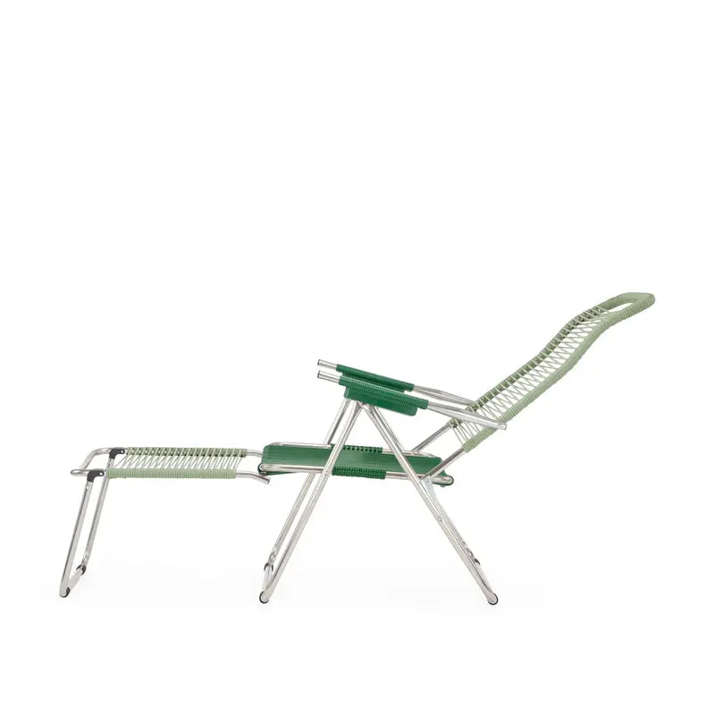 Spaghetti Outdoor Lounge Chair â€?Sage Green Woven Frame