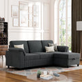 Vongrasig 3-Seat Convertible L-Shaped Sectional â€?Removable Cushion Fabric Sofa
