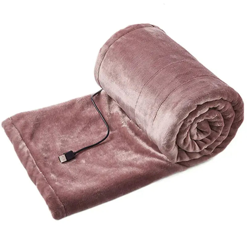 USB-Heated Personal Blanket for Desk, Sofa, or Bed Use