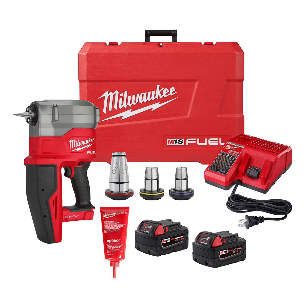 Milwaukee Tool M18 FUEL 2" Propex Expander Kit W/ ONE - KEY with 1 1/4" - 2" Expander Heads