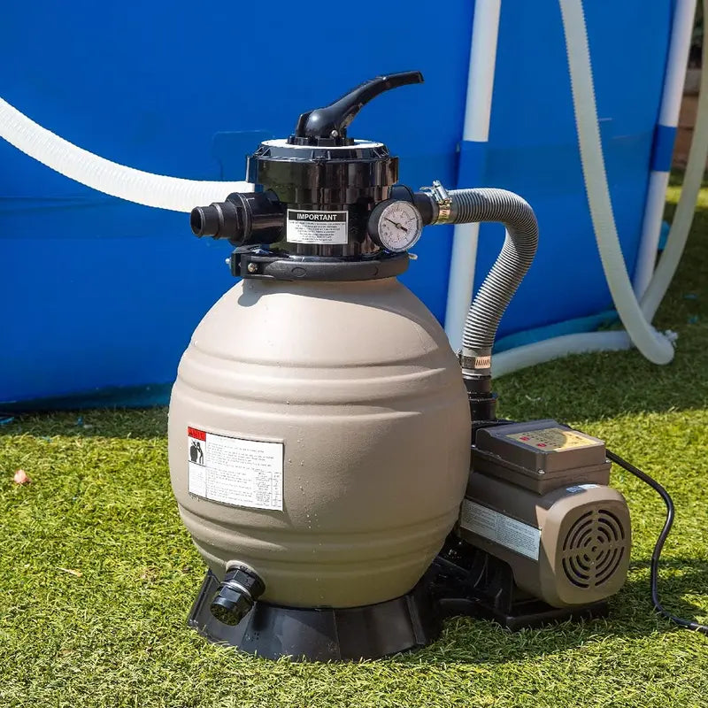 XtremepowerUS 16â€?Sand Filter & 3/4 HP Pool Pump System for 15,000 Gallon Above Ground Pools