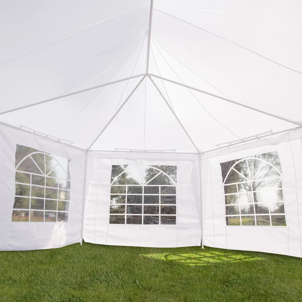 Outsunny 22.3' x 16.4' White Event Outdoor Canopies, Portable