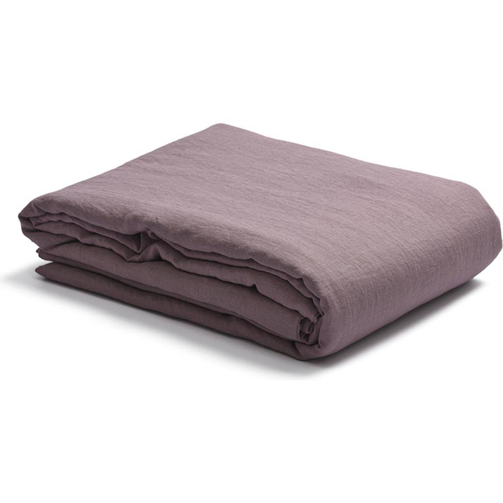 Piglet in Bed Linen Flat Sheet in Elderberry