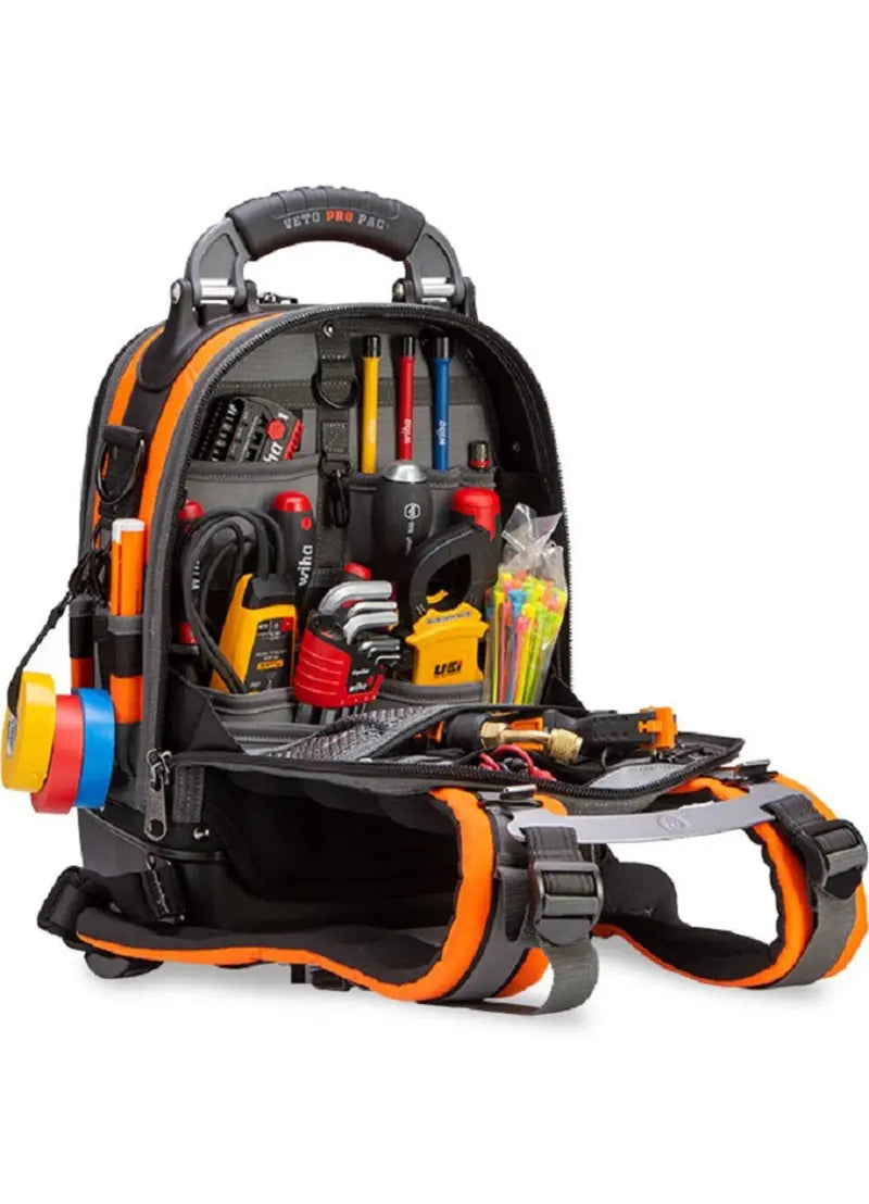 Veto Pro Pac Tool Backpack Small Hi Viz Orange