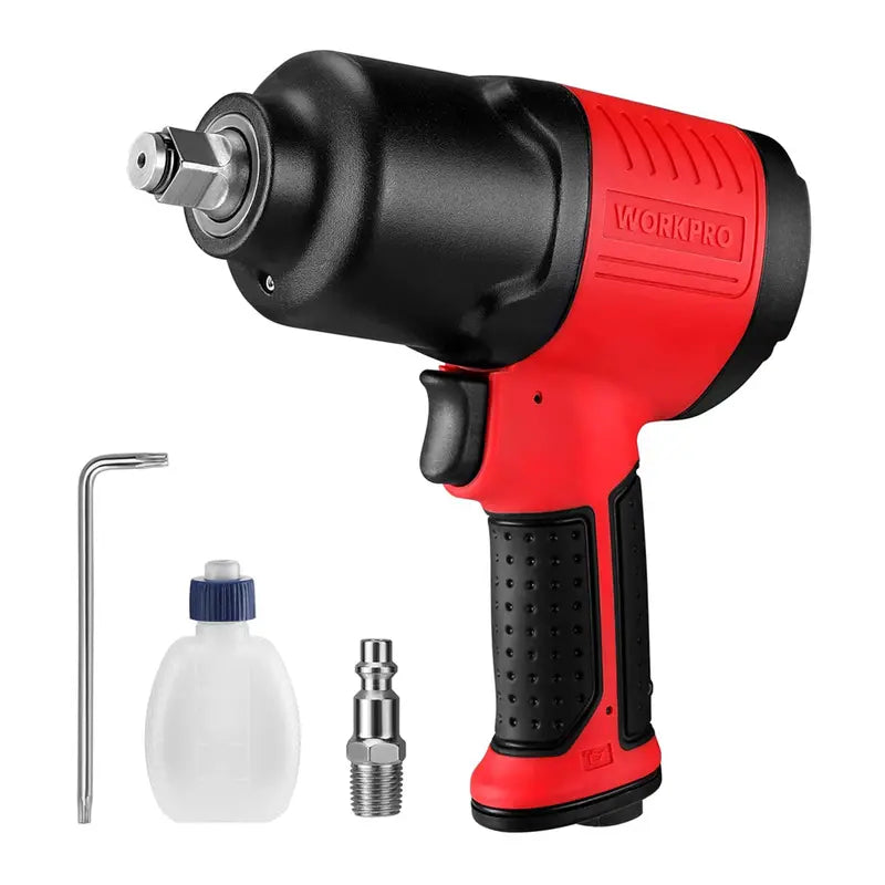 WORKPRO 1/2â€?Air Impact Wrench for Automotive Tire Changes & Mechanical Repairs