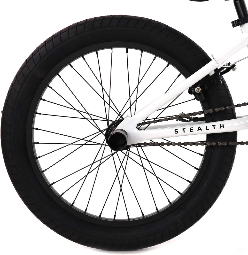 Elite BMX Bicycle 20 Freestyle Bike - Stealth Blue Purple Ideal for Ages 7 to 18 Years