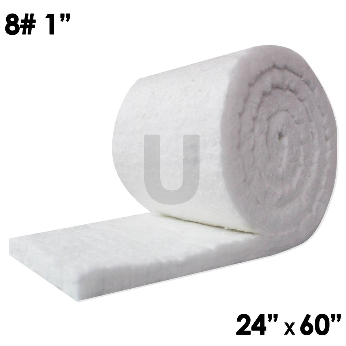 UniTherm Ceramic Fiber Insulation Blanket Roll 8#Density 2300F 1"x24"x60"