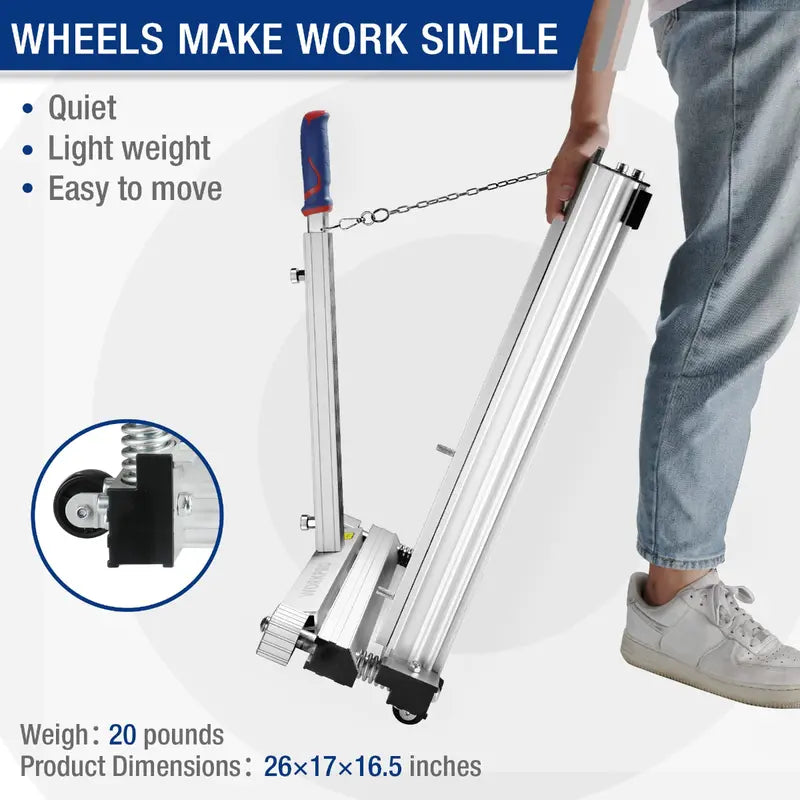 WORKPRO 13â€?Laminate & Vinyl Flooring Cutter â€?Manual Precision Floor Trim Tool