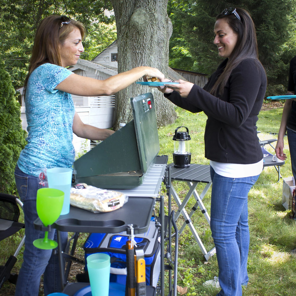 GCI Outdoor Slim-Fold Cook Station. Portable Camp Kitchen Table