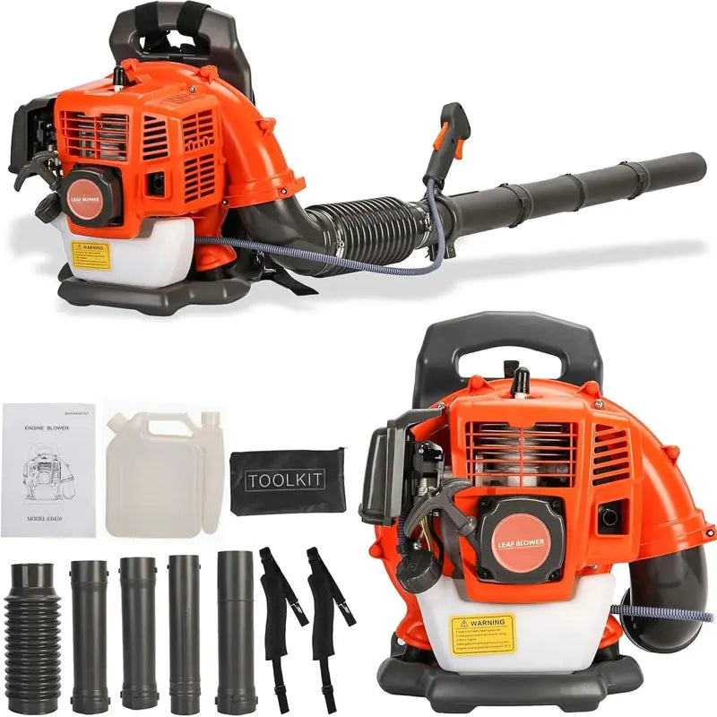 ZTGD Gas-Powered Backpack Leaf Blower â€?Air-Cooled, High-Performance Grass and Debris Remover