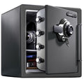 Sentrysafe SFW123DSB Fire - Resistant Safe and Water - Resistant Safe with Dial Combination, 1.23 Cu. Ft