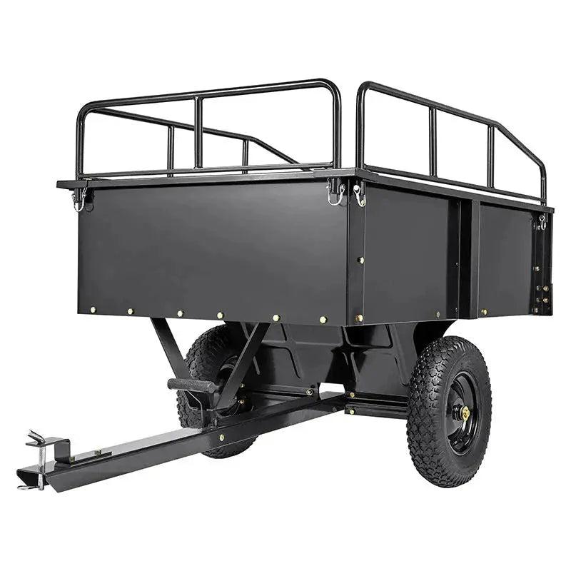Steel ATV Utility Dump Trailer â€?750 lb Capacity, 15 cu ft, Removable Sides