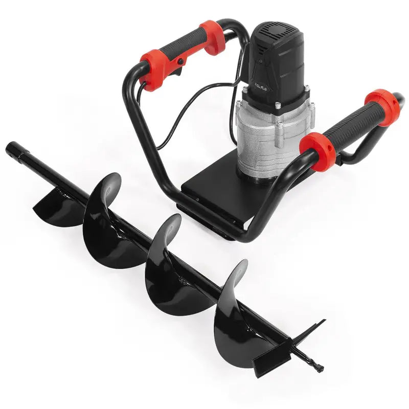 XtremepowerUS 1500W Post Hole Digger â€?6â€?Auger Bit, Anti-Vibration Grip & Safety Lock