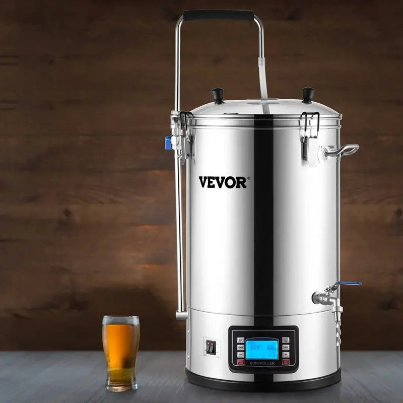 VEVOR 35L All-in-One Electric Brewing System â€?9.2-Gallon Home Beer Brewing Kit with Pump