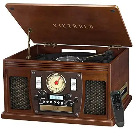 Victrola 8-in-1 Bluetooth Record Player â€?Turntable with Built-in Speakers & Wireless Streaming