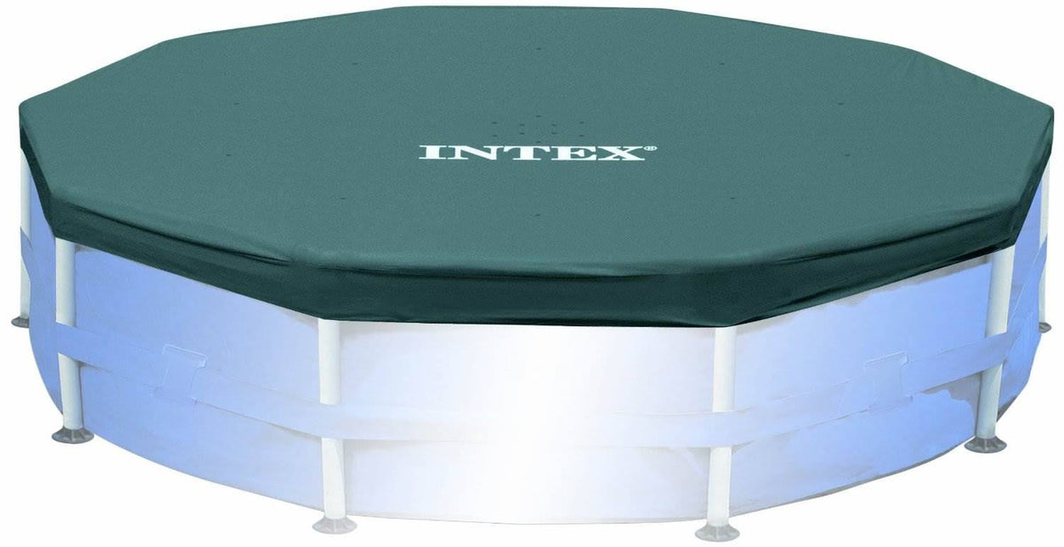 Intex 15' Round Frame Above Ground Pool Debris Cover with Drain Holes 28032E