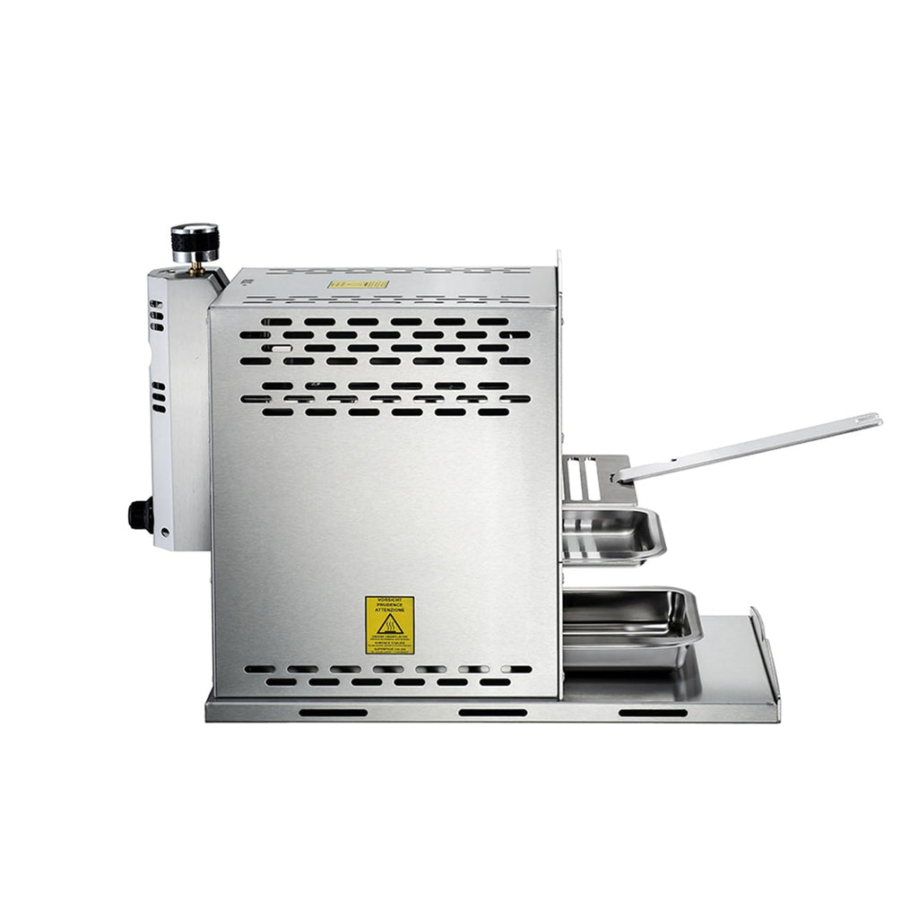 Gas Infrared Grill (Propane) Single. Vertical Cooking and Outdoor Grilling | BBQ Chicken. Steak. Fish. Vegetables | Fast. Efficient Heating Element | Stainless Steel
