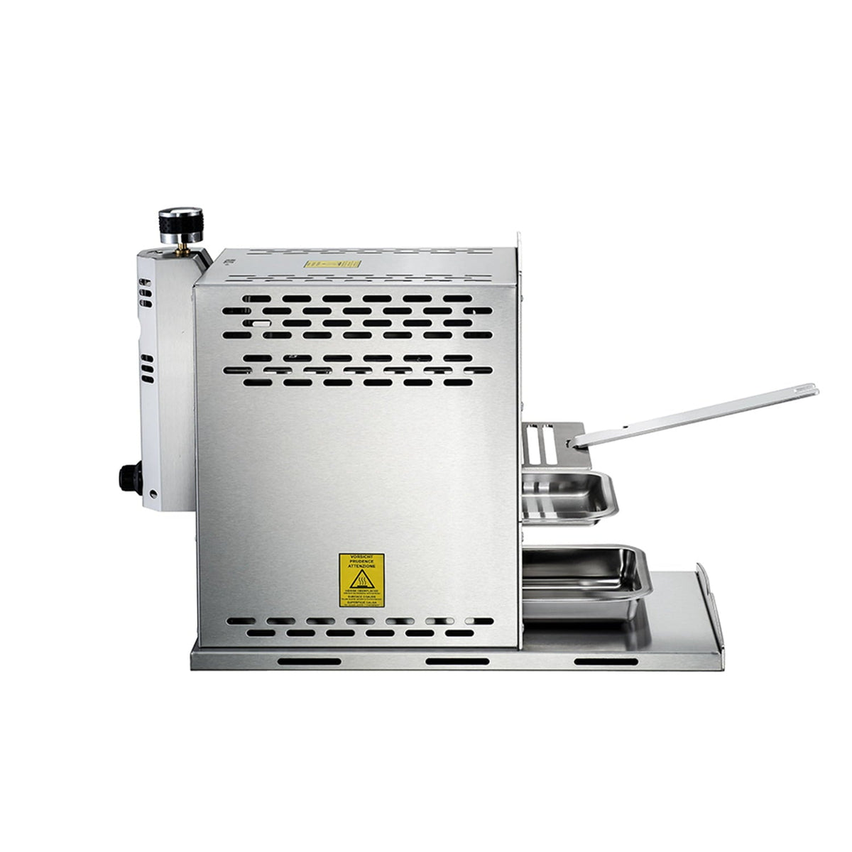 Gas Infrared Grill (Propane) Single. Vertical Cooking and Outdoor Grilling | BBQ Chicken. Steak. Fish. Vegetables | Fast. Efficient Heating Element | Stainless Steel