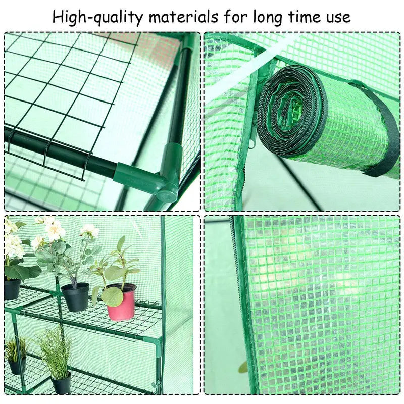 Walk-In Indoor/Outdoor Greenhouse Tent â€?4.8'×4.8'×6.4â€?Plant Growing Enclosure