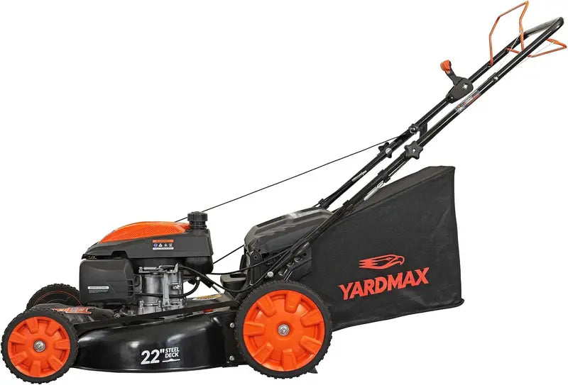 YARDMAX 22â€?201cc CVT Self-Propelled Gas Mower â€?3-in-1 Functionality