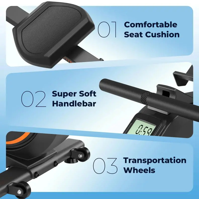 YOSUDA Magnetic Resistance Rowing Machine â€?350 LB Max User Weight
