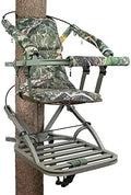 Summit Viper SD Climbing Treestand â€?Lightweight Aluminum, Padded Seat, 300 lb Capacity + Harness