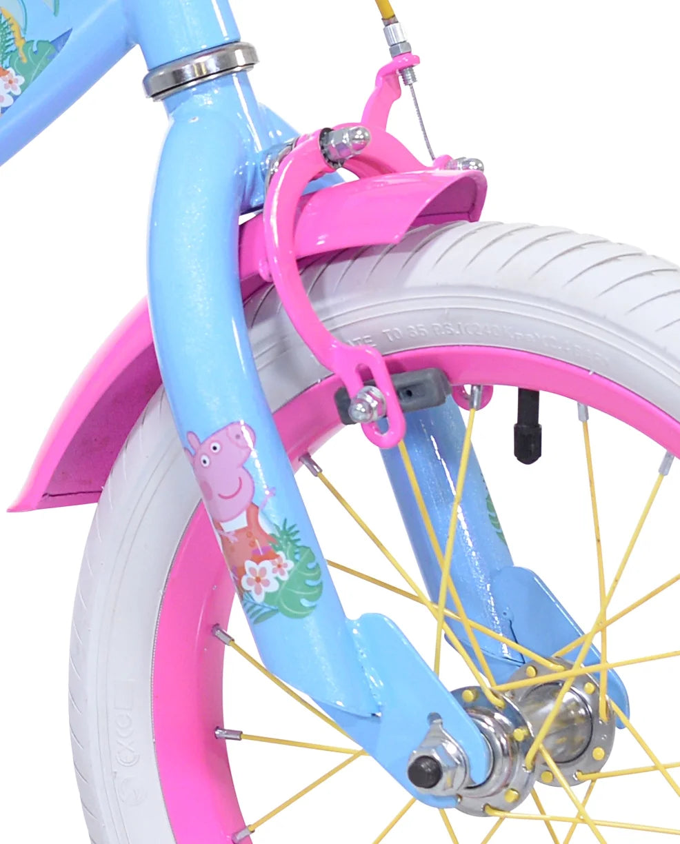 Bicycles 14" Peppa Pig Sunshine Vibes Girls Bicycle, Blue and Pink