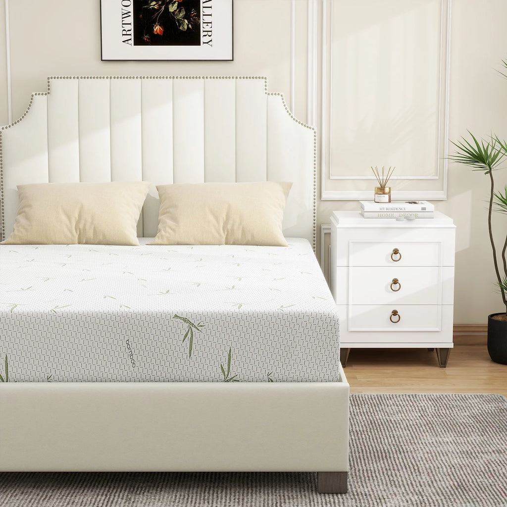6'' Twin Size Memory Foam Mattress with Cover Breathable Bed Mattress in a Box, Certipur - US, Made in USA