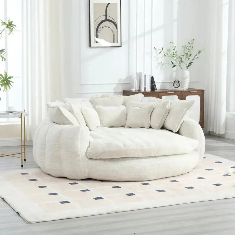 Spacious Double Loaf Sofa Bed â€?Oversized Convertible Design with Supportive Armrests