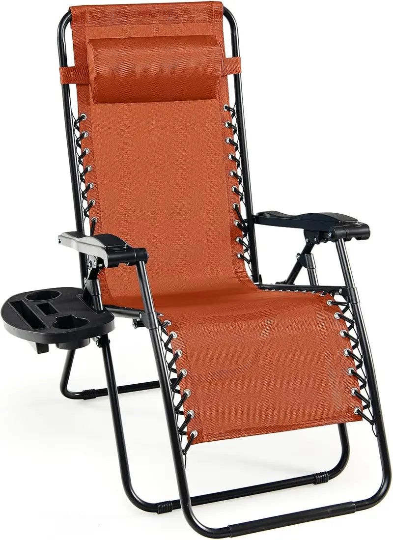 Zero Gravity Folding Lounge Chair â€?Reclining Ergonomic Patio Lounger