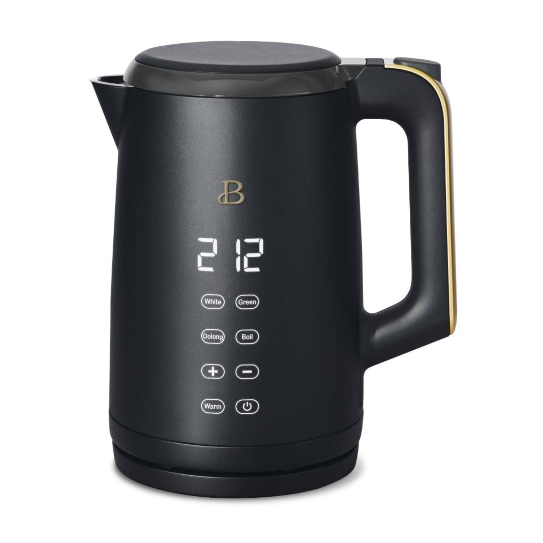 Beautiful 1.7 Liter One Touch Electric Kettle Black Sesame by Drew Barrymore