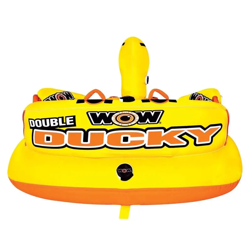 WOW Sports Double Ducky 2-Person Towable Tube â€?340-Lb Capacity, Heavy-Duty PVC, Dual Tow Points