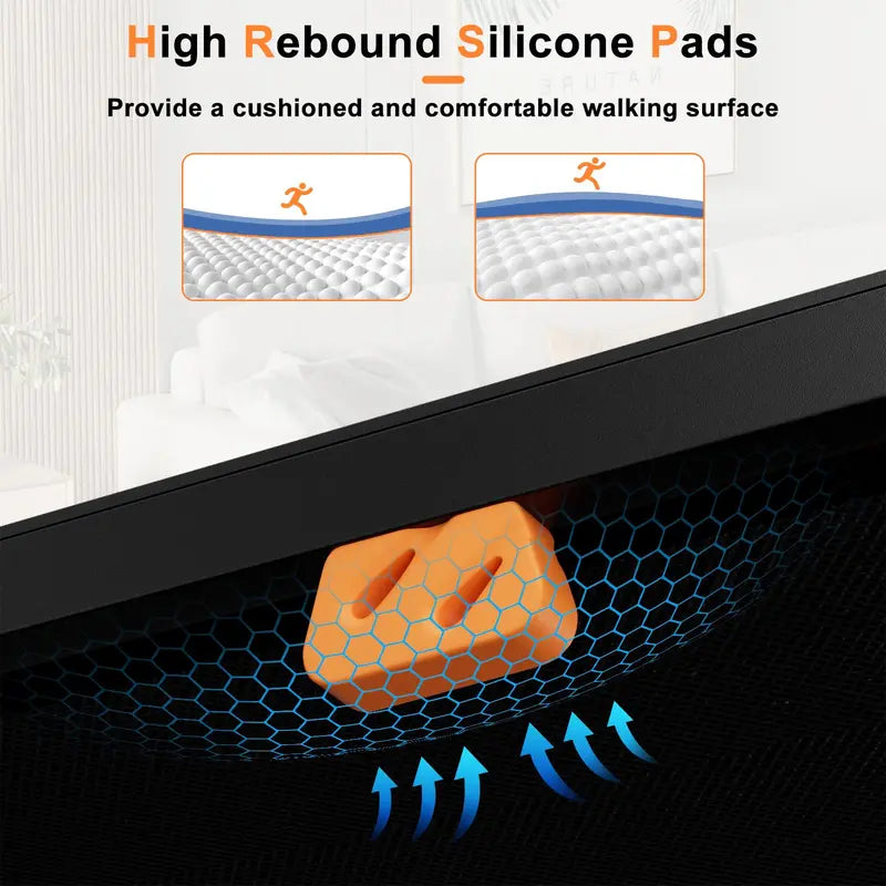 Under-Desk Walking Pad â€?Quiet Treadmill with 340-LB Capacity, Remote & LED Display