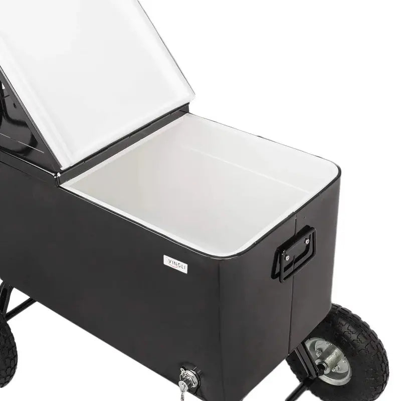 VINGLI 80-Quart Heavy-Duty Rolling Cooler with All-Terrain Wheels