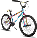 Hiland BMX BIKE 24 & 26 in, Beginner - Level to Advanced Riders with 2 Pegs for Adults, Multiple Colors