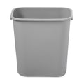Rubbermaid Deskside Plastic Wastebasket, Rectangular, 7 gal, Gray