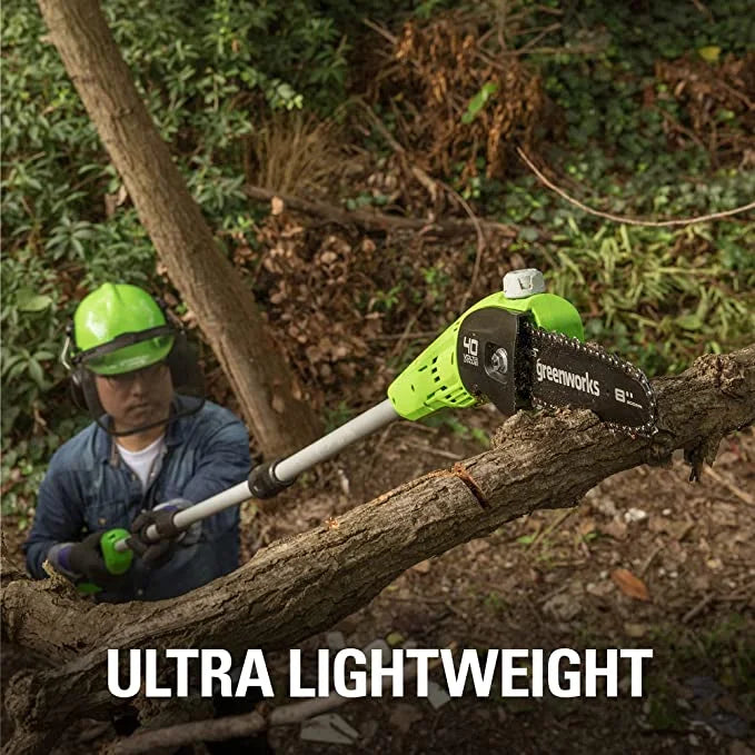 Greenworks 80V 10" Cordless Battery Pole Saw with 2.0ah Battery & Rapid Charger