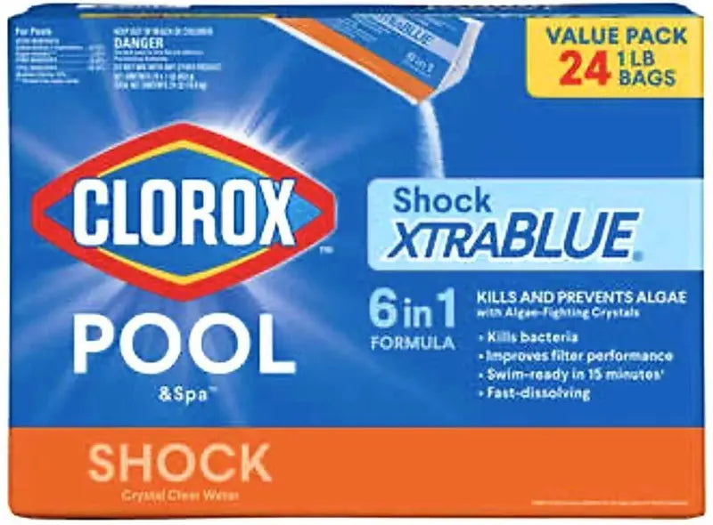 XtraBlue Shock & Algaecide Treatment â€?1 lb Bag (24-Pack) for Spas & Hot Tubs