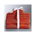 Simply Vera Vera Wang 6-Piece Turkish Cotton Bath Towel Set Med Orange 6 PC Set