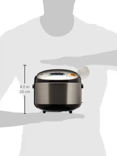 Zojirushi NS-ZCC10 Rice Cooker & Warmer â€?3-Cup Capacity, Stainless Steel Black Finish