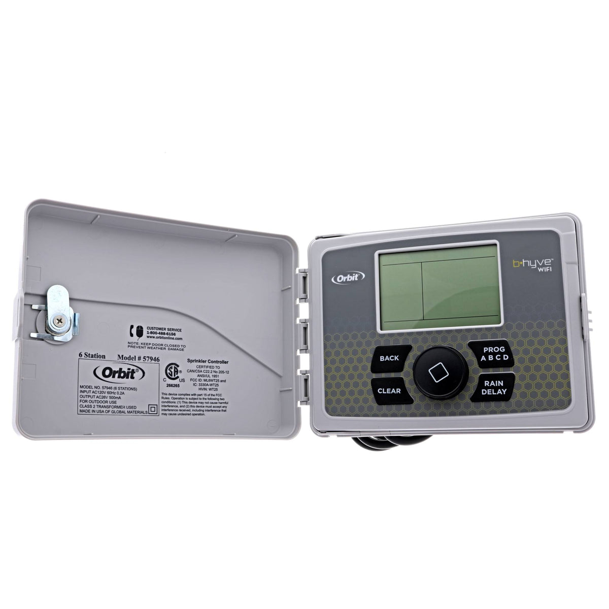Orbit 57946 B-Hyve Smart WiFi Sprinkler Timer 6 Station