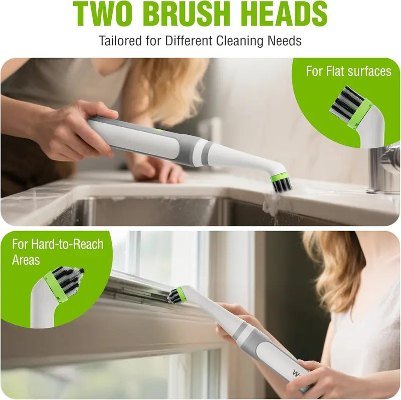 WORKPRO Cordless IPX6-Rated Electric Scrubber â€?5200 RPM Waterproof Grout & Tile Cleaner