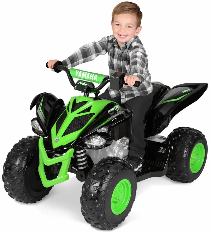 Yamaha 12V Raptor ATV Ride-On â€?Kids' Powered Vehicle (Ages 3+), 5 MPH Max Speed