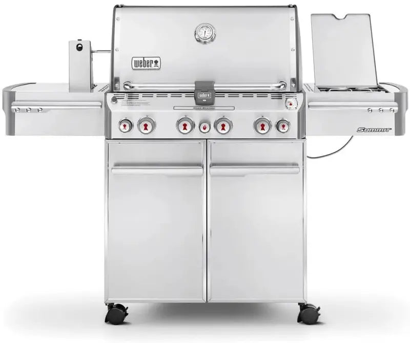 Weber Summit S-470 Propane Grill â€?4-Burner, 580 sq in Cooking Area, Stainless Steel Build