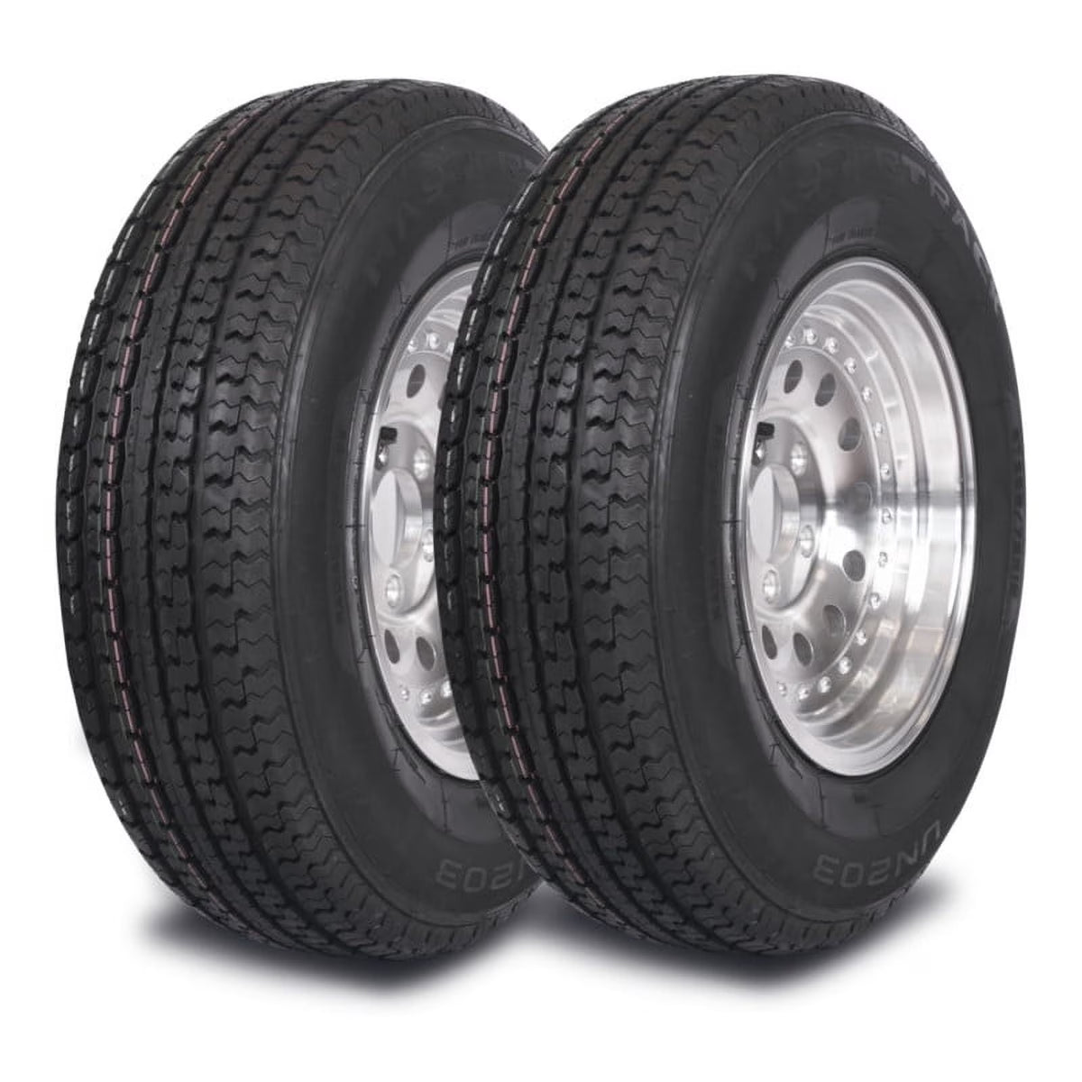 Mastertrack UN203 ST175/80R13 6 Ply 91/87N Load Range C Radial Trailer Tire - ST 175/80/13 175/80R13, Set of 2 (No Wheels)