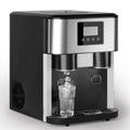 TABU 3 in 1 Ice Maker with Water Dispenser, 40 lb/24H, Ice Machine with Ice Crushing, Self Cleaning, Black